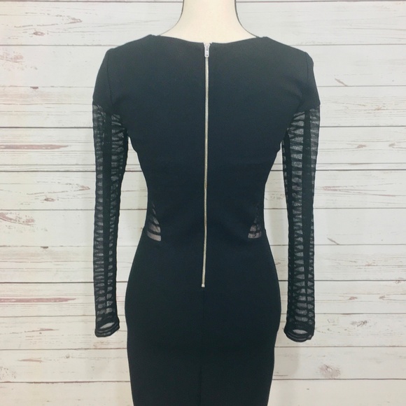 French Connection ~ Bette Mesh Inset Jersey Dress - Picture 9 of 10